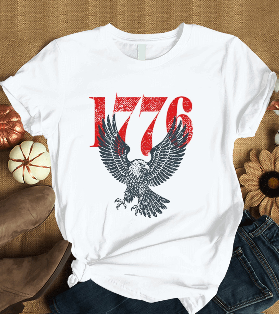 1776 250th Anniversary Bald Eagle USA T-Shirt