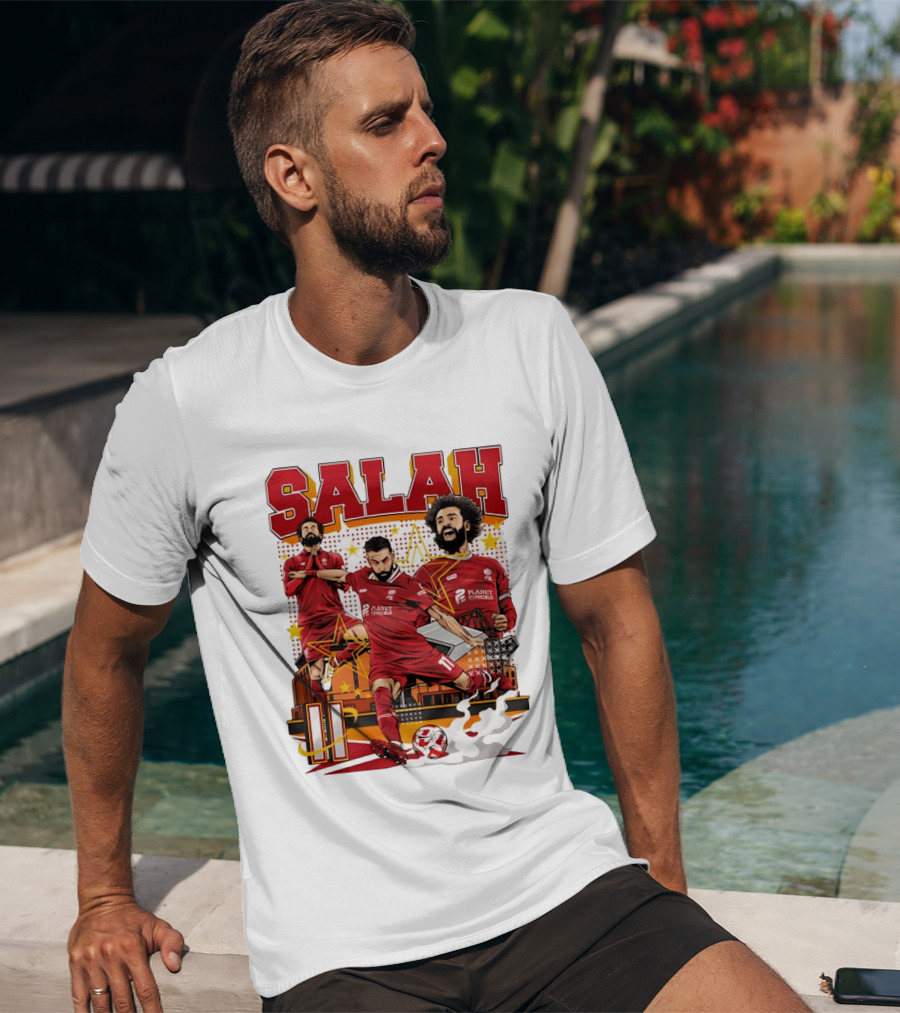 Mohamed Salah Liverpool FC Planet Euphoria Premier League T-Shirt