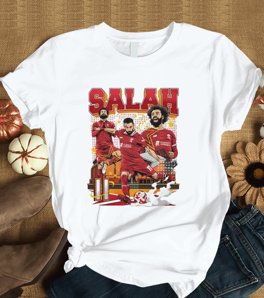 Mohamed Salah Liverpool FC Planet Euphoria Premier League T-Shirt