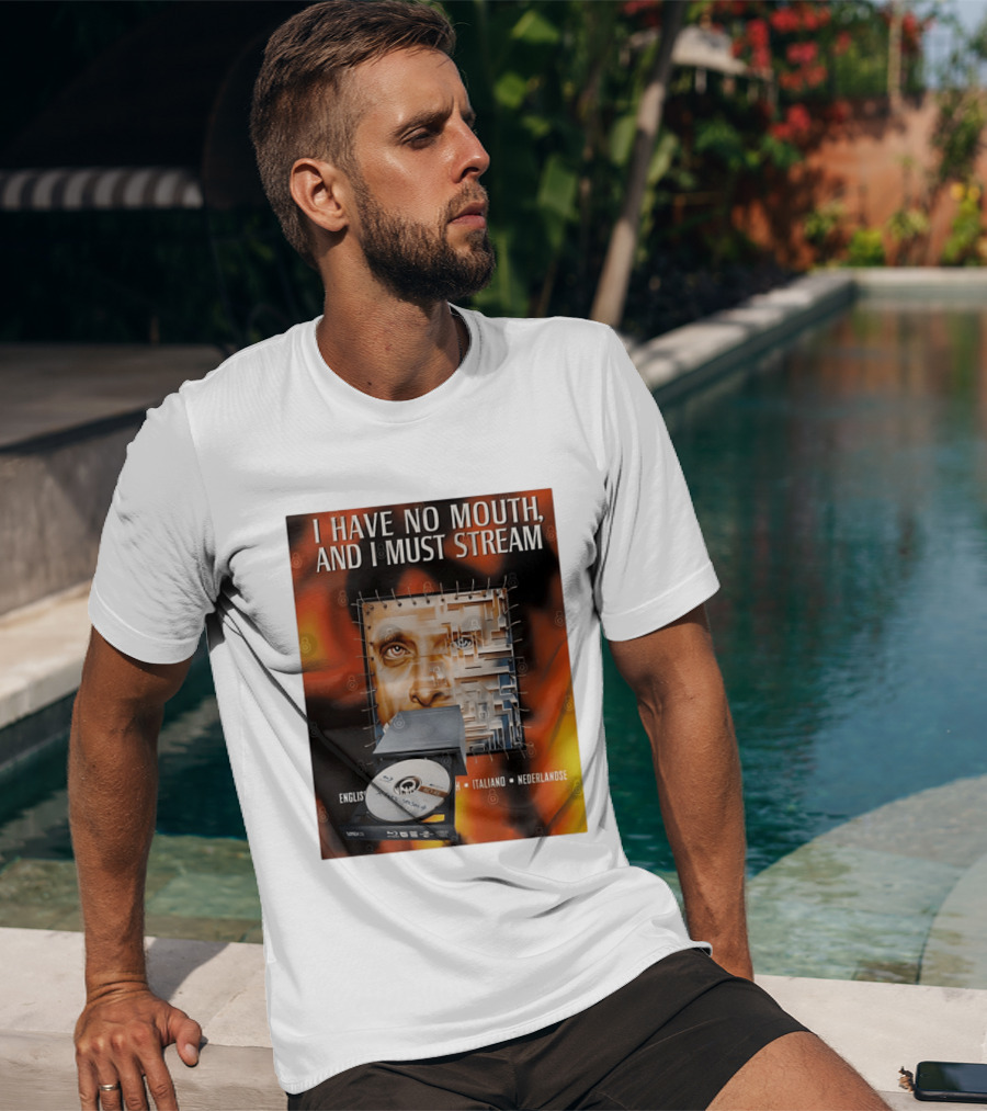 I Have No Mouth And I Must Stream Disc Drive Maze T-Shirt