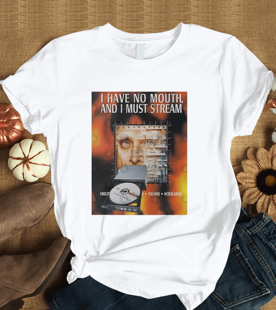 I Have No Mouth And I Must Stream Disc Drive Maze T-Shirt