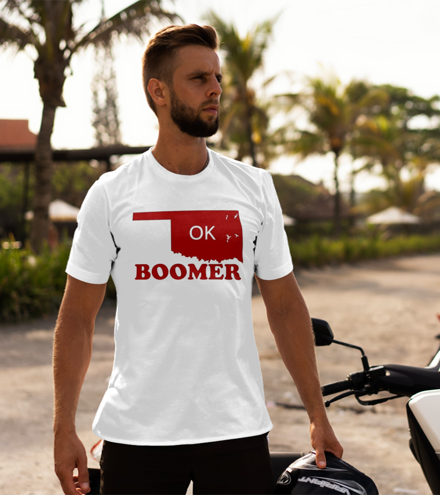 Oklahoma State OK Boomer Map T-Shirt