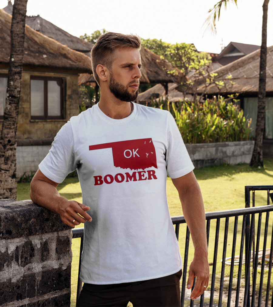Oklahoma State OK Boomer Map T-Shirt