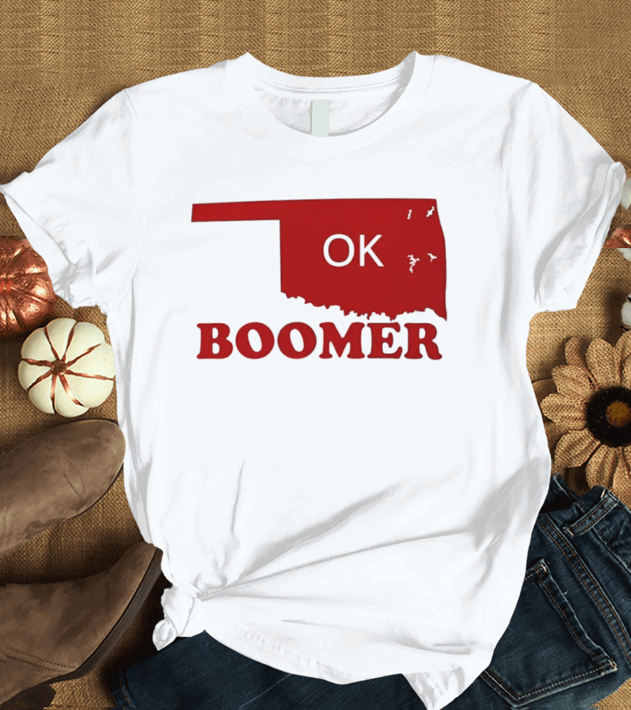 Oklahoma State OK Boomer Map T-Shirt