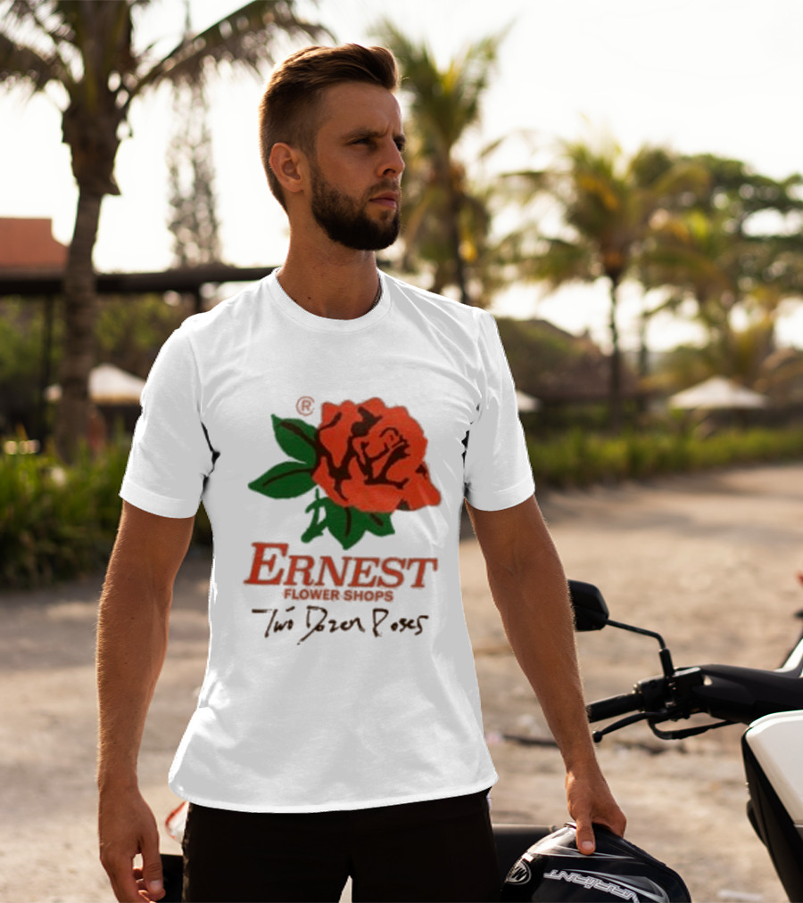 Ernest Flower Shops Two Dozen Roses Rose T-Shirt