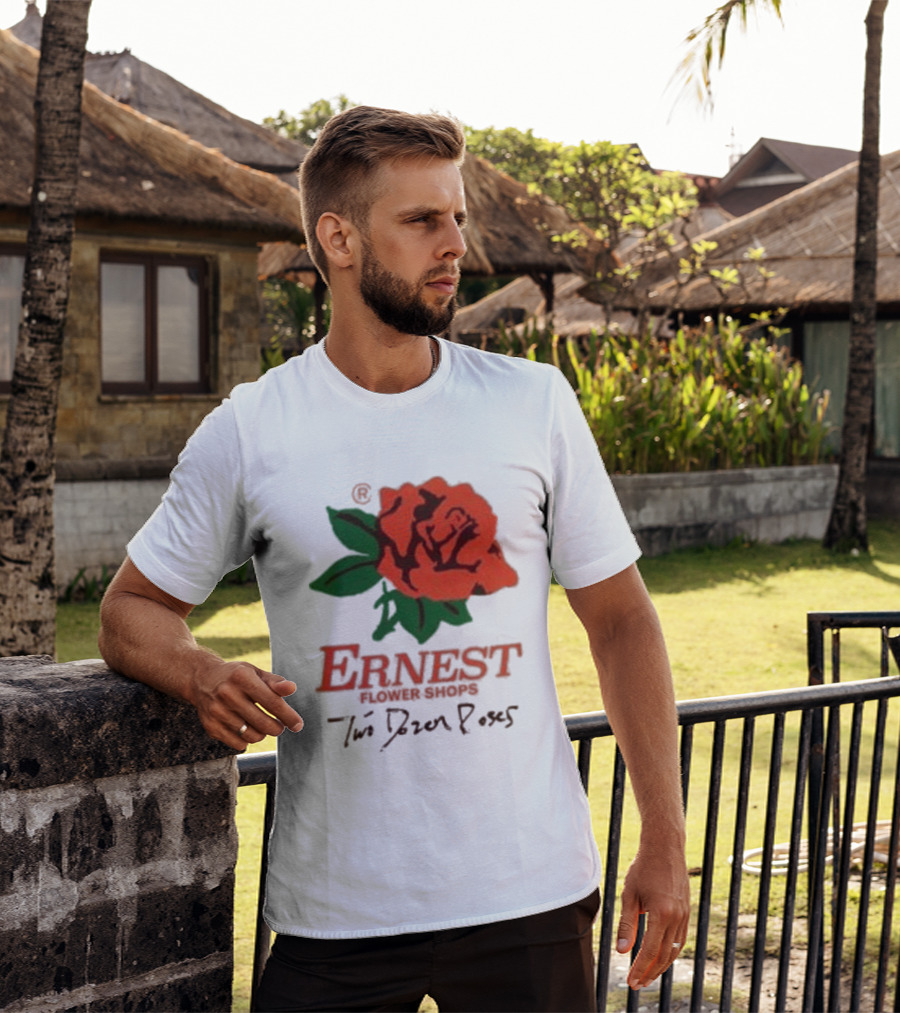 Ernest Flower Shops Two Dozen Roses Rose T-Shirt