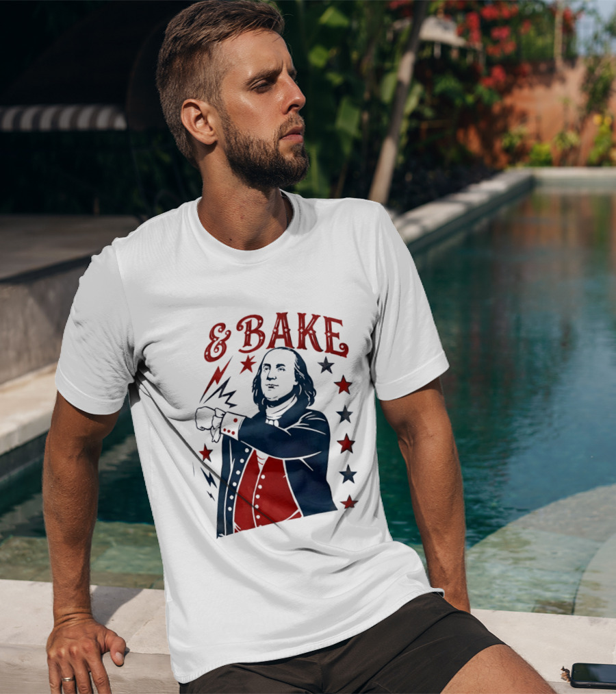 George Washington 4th Of July Bake American 250th Celebration T-Shirt