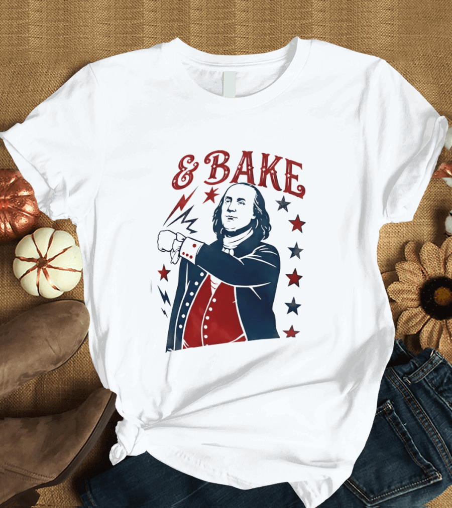 George Washington 4th Of July Bake American 250th Celebration T-Shirt