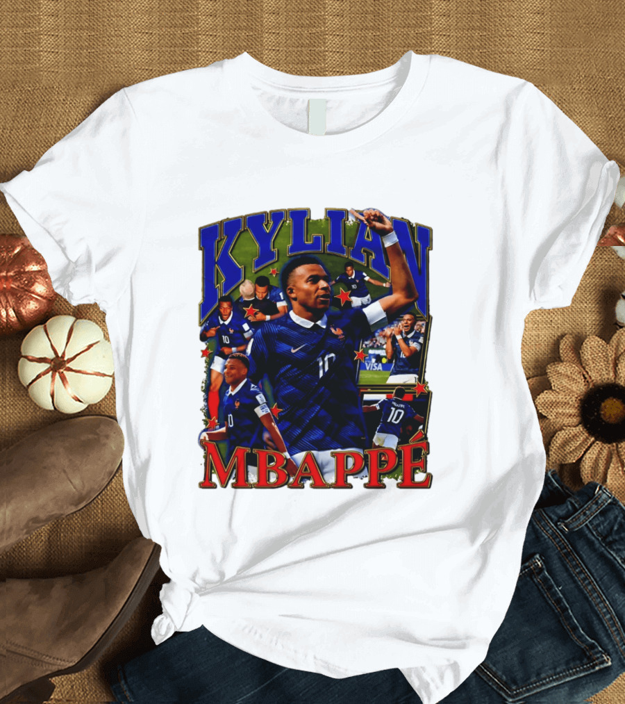 Kylian Mbappe France National Team Star Player Highlights Number 10 T-Shirt