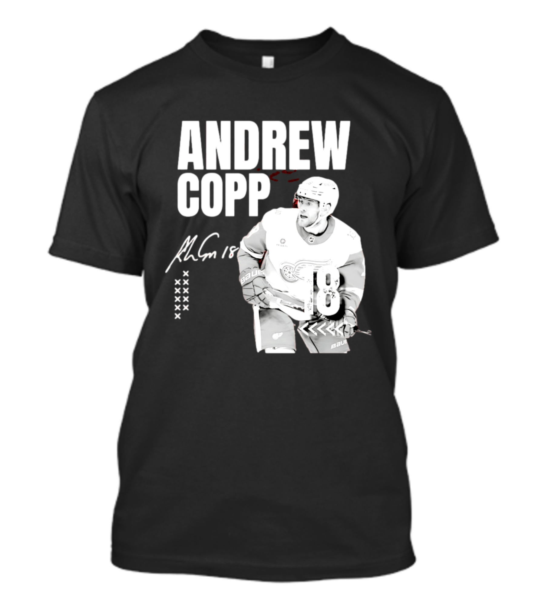 Andrew Copp Detroit Red Wings 18 NHL Hockey Player Signature Jersey T-Shirt