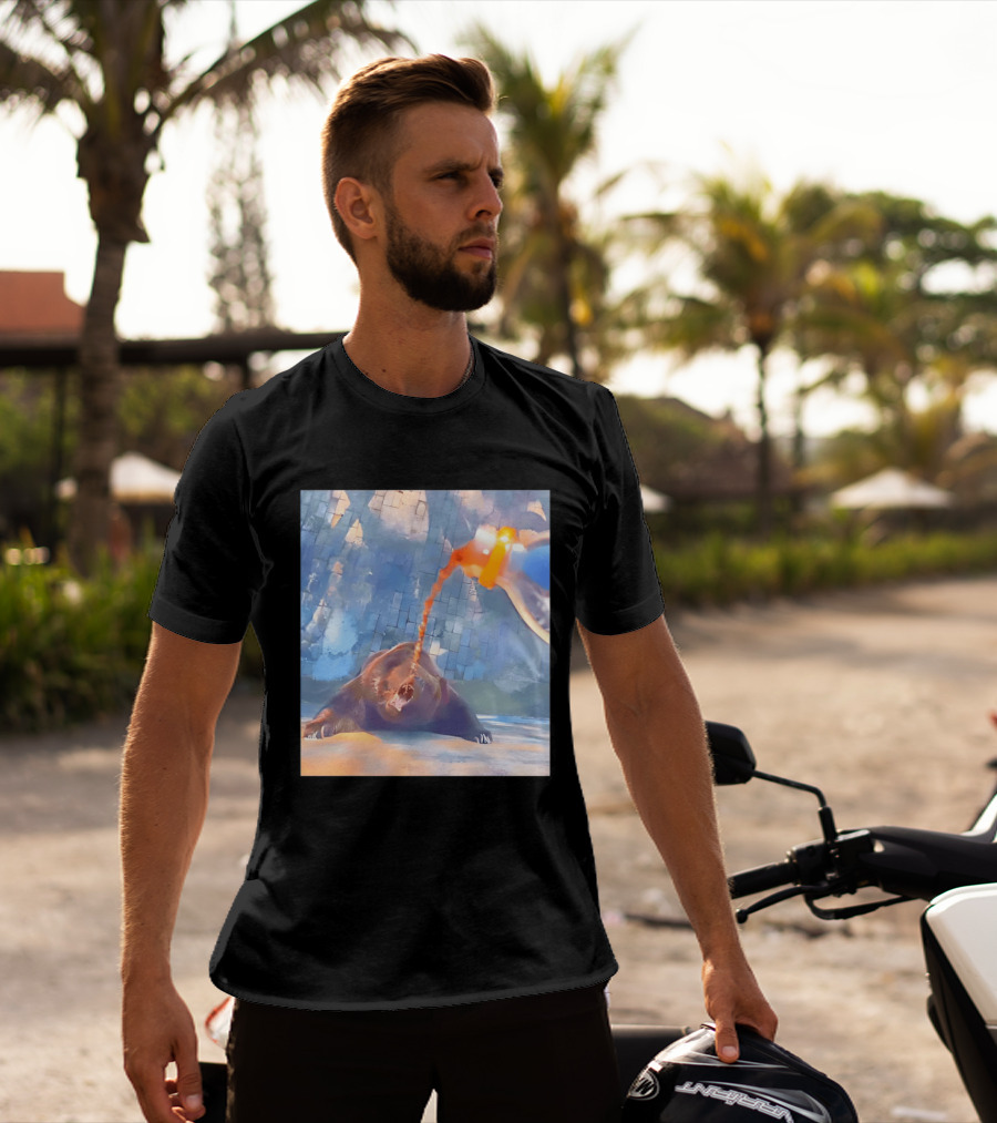 Bear Cola Bottle Wildlife Nature Animal Beverage Refreshment Zoo T-Shirt