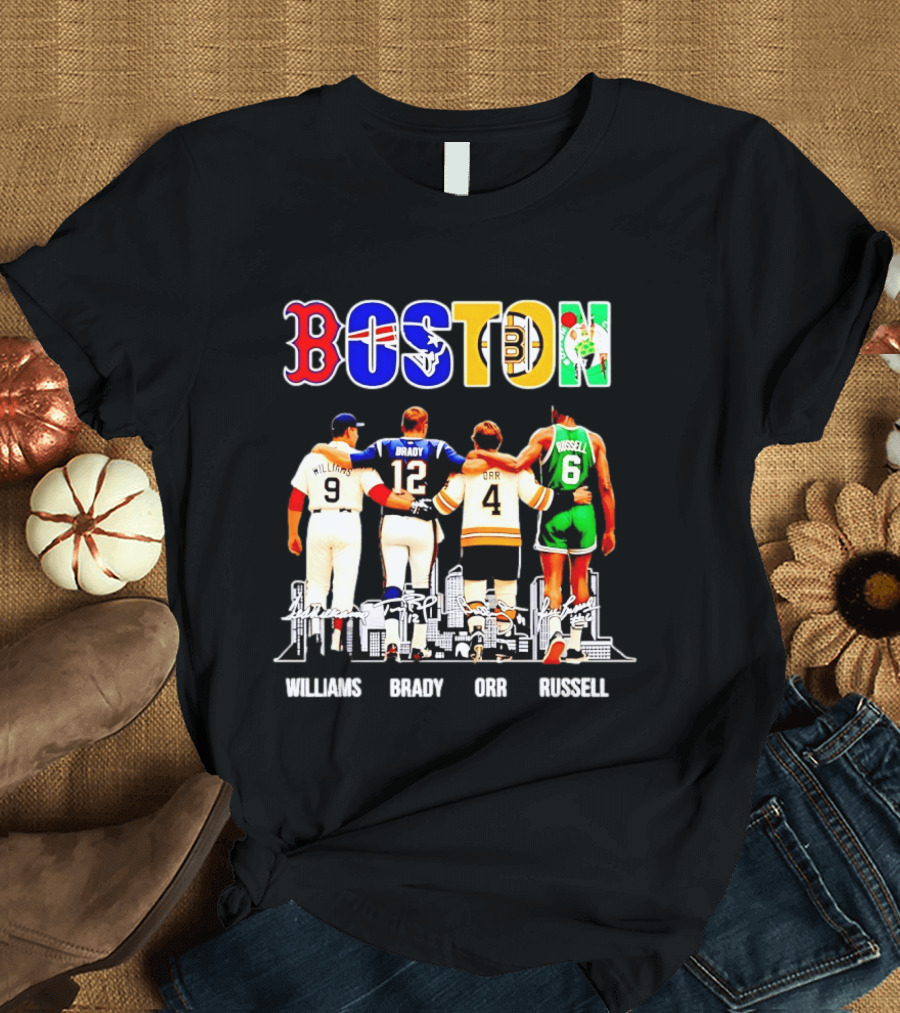 Boston Williams Brady Orr Russell Sports Legends T-Shirt