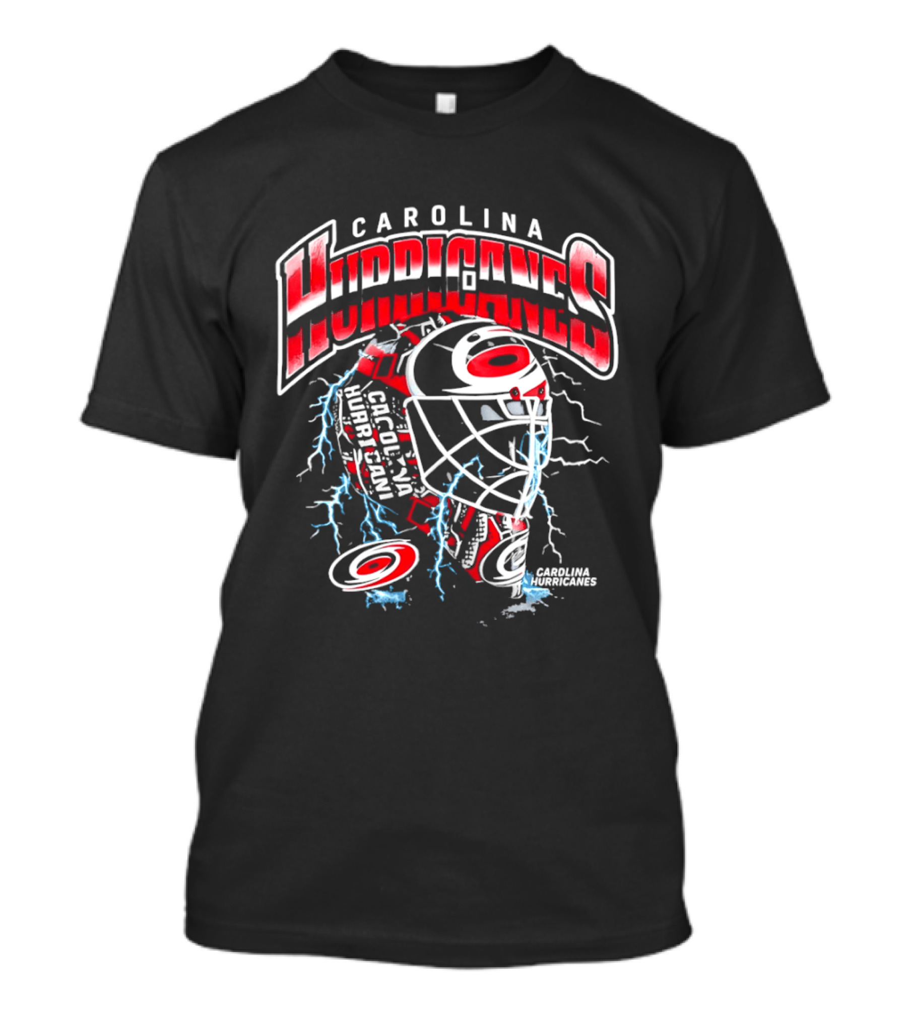 Carolina Hurricanes NHL Hockey Mask Lightning T-Shirt
