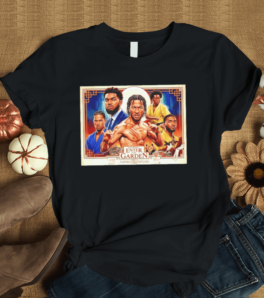 Jalen Brunson Enter The Garden Movie Martial Arts T-Shirt