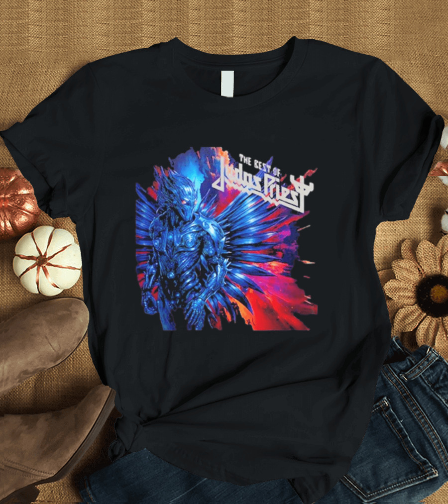 Judas Priest The Best Of 2026 New Album Robotic Blue Warrior T-Shirt