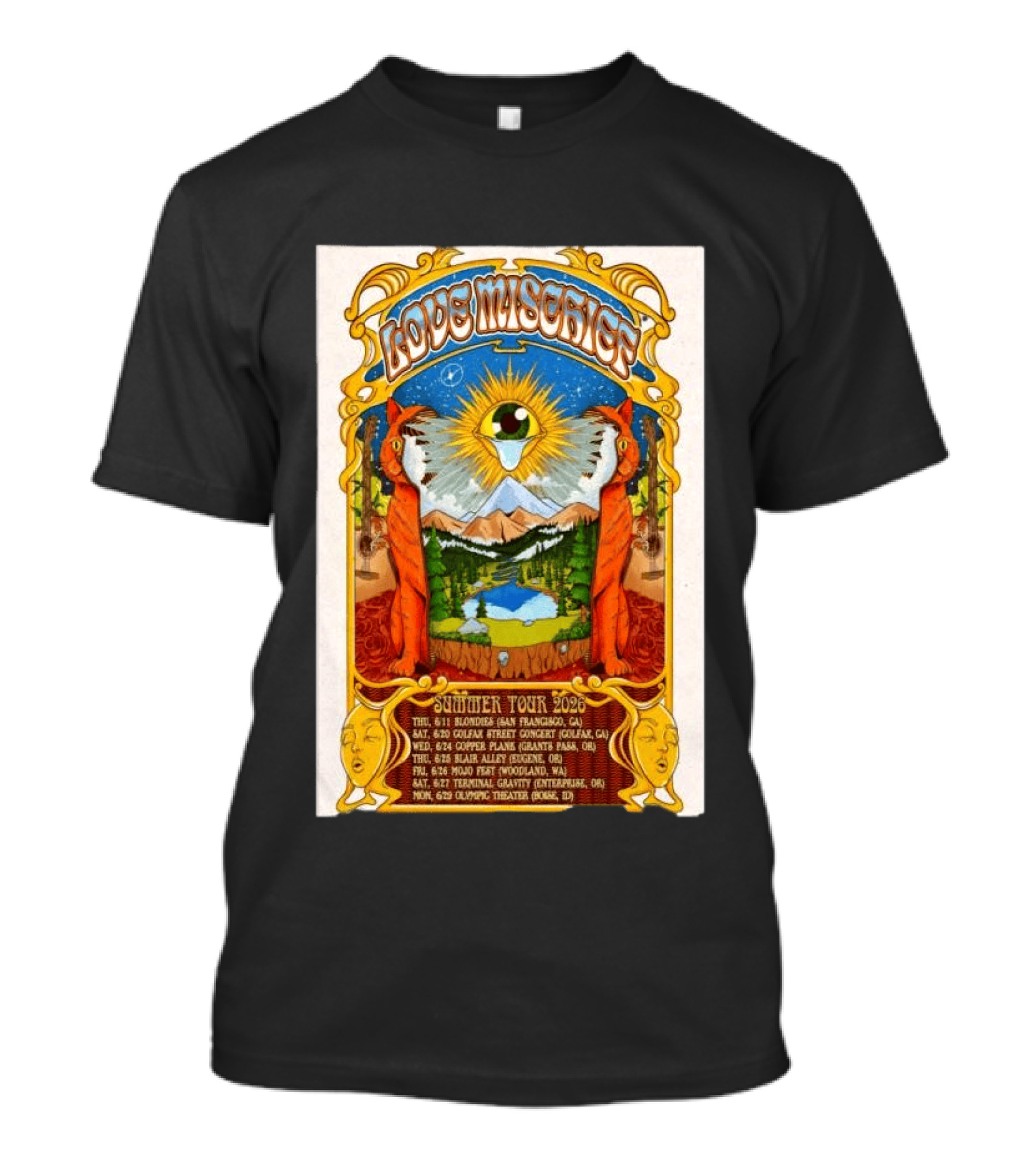 Love Mischief Summer Tour 2026 Dates And Venues Psychedelic T-Shirt