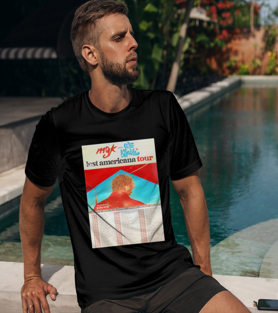 MGK Wiz Khalifa Lost Americana Tour Julia Wolf Guest T-Shirt