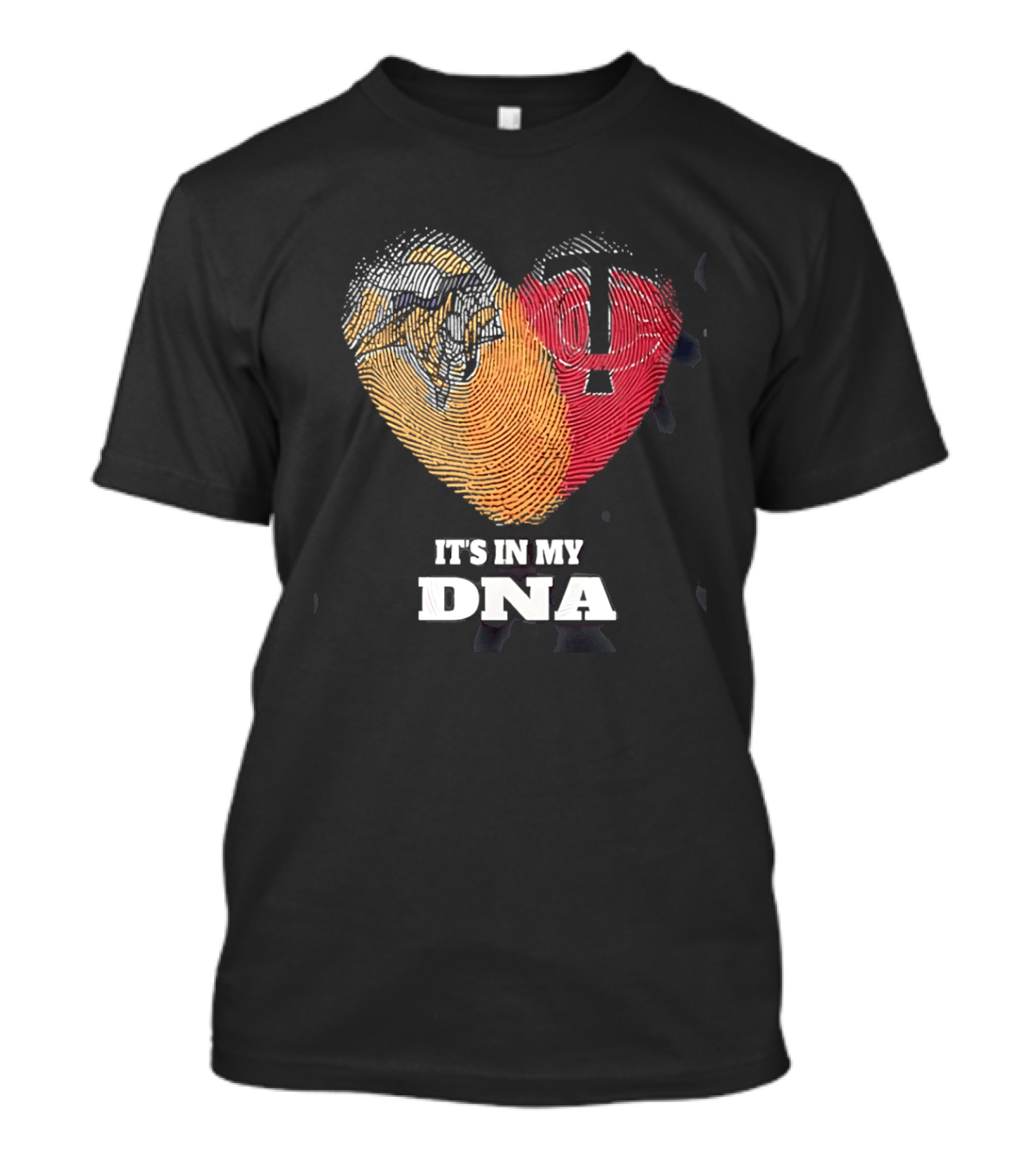 Minnesota Vikings Twins Heart It's In My DNA T-Shirt