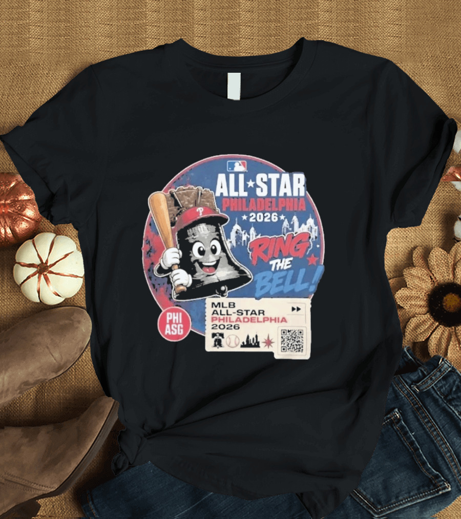 Philadelphia MLB All Star Game 2026 Ring The Bell Liberty Bell Baseball T-Shirt