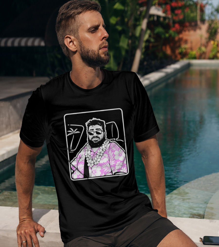 Summer Armenian Cory Tropical Vibes Hawaiian Palm Tree And Sunglasses T-Shirt
