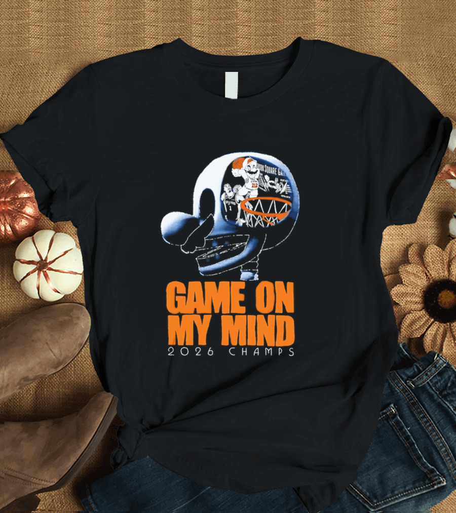 NY Knicks Mario Game On My Mind 2026 Champs T-Shirt