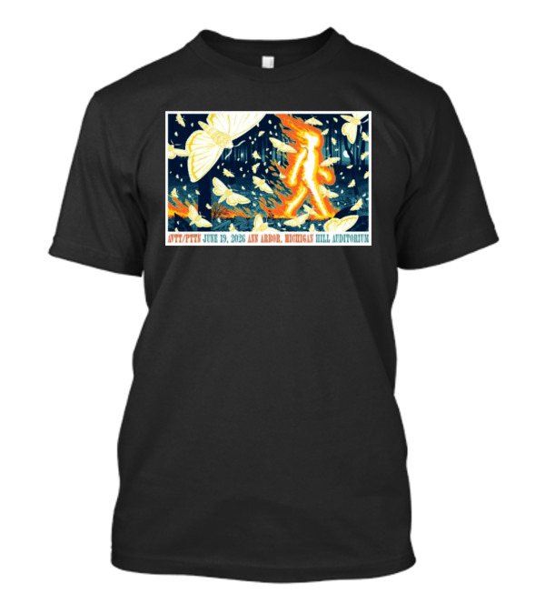 Avett Brothers Concert Ann Arbor Michigan June 19 2026 Hill Auditorium Moth T-Shirt