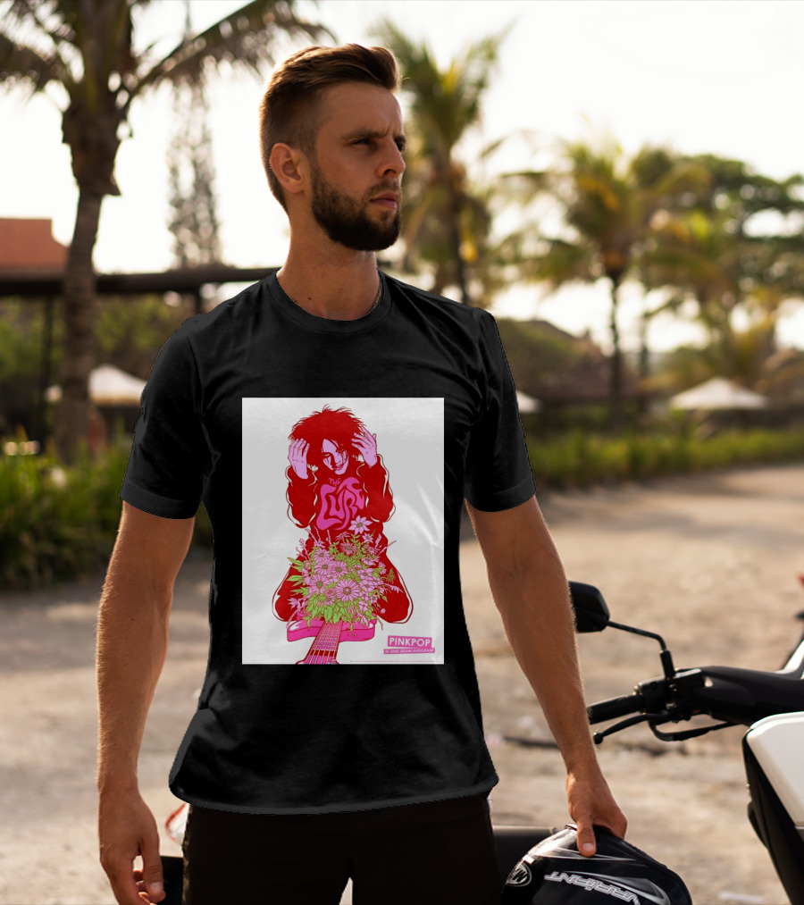 The Cure Pinkpop Festival Landgraaf Netherlands 20 June 2026 Exclusive Flowers And Guitar T-Shirt