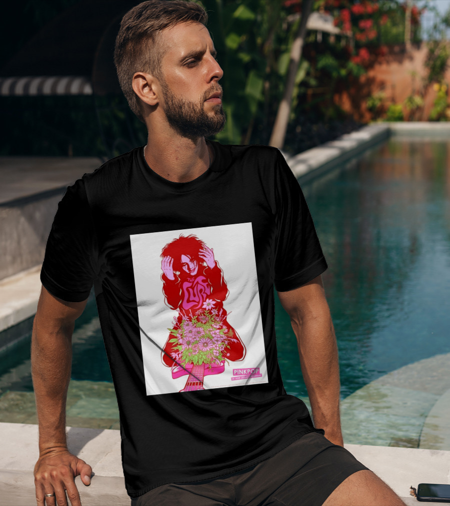The Cure Pinkpop Festival Landgraaf Netherlands 20 June 2026 Exclusive Flowers And Guitar T-Shirt