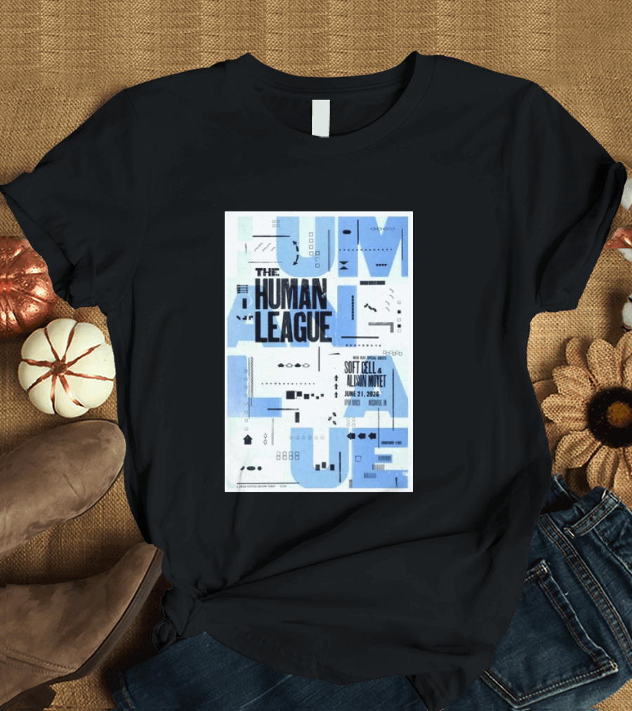 The Human League Soft Cell Alison Moyet June 21 2026 Nashville T-Shirt