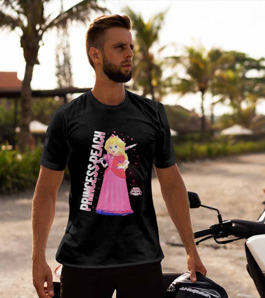 Super Mario Galaxy Movie Princess Peach Colorful Adventure T-Shirt