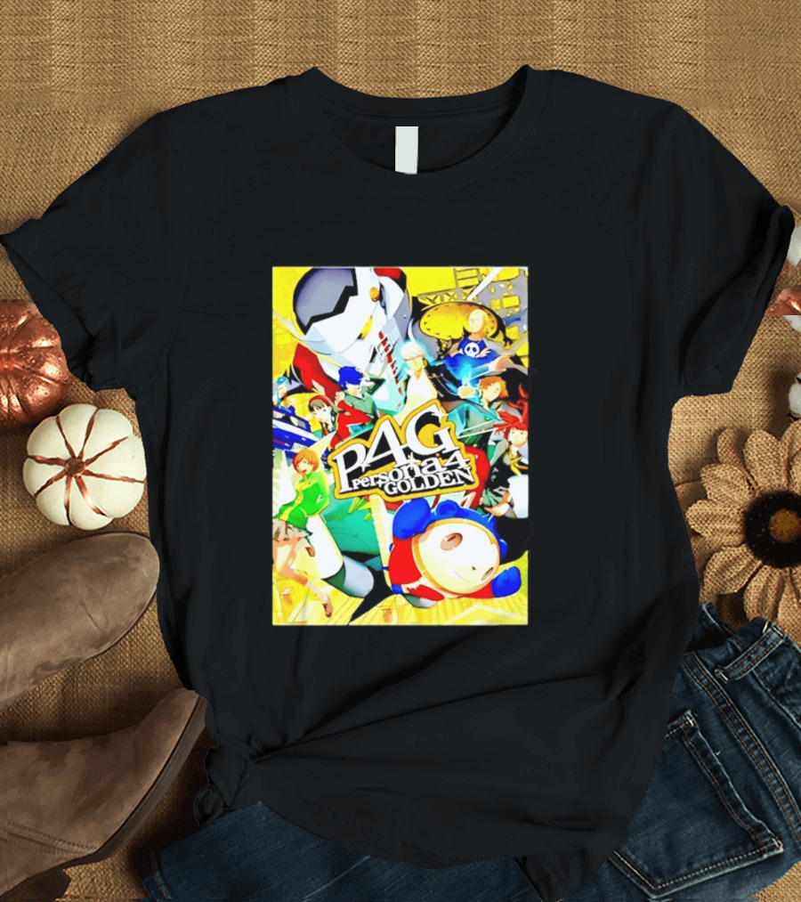 Persona 4 Golden P4G Main Cast Izanagi Teddie Kanji Naoto Chie Yosuke Yukiko Margaret T-Shirt