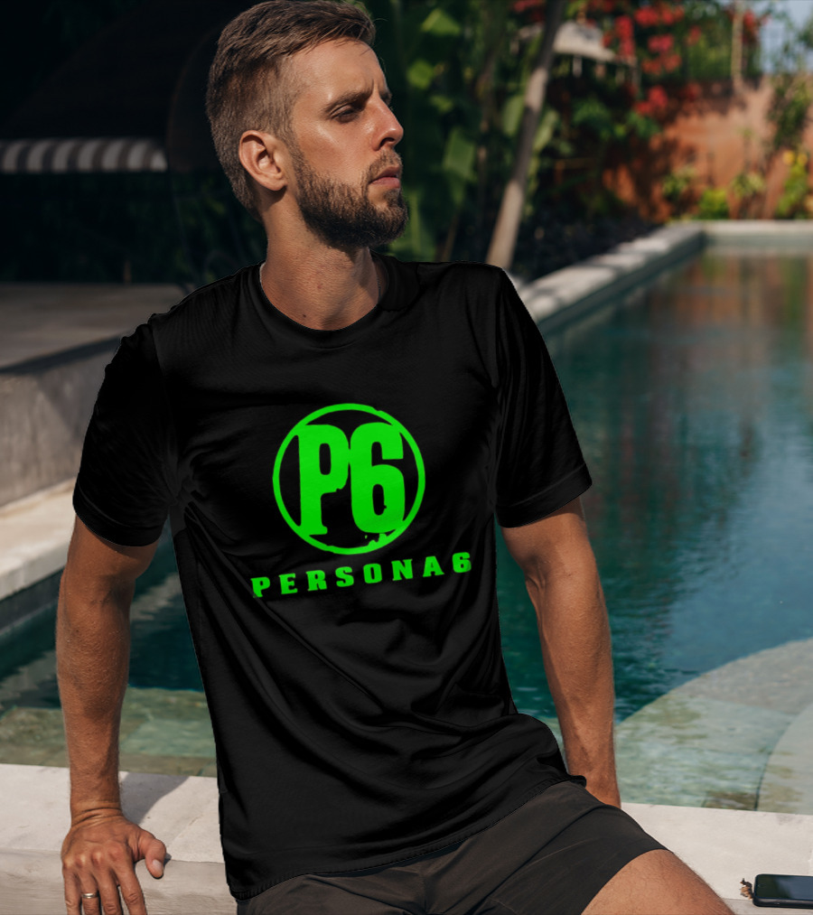 Persona 6 P6 Gaming Series Retro Green T-Shirt