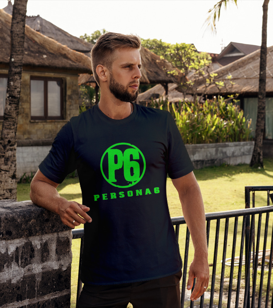 Persona 6 P6 Gaming Series Retro Green T-Shirt