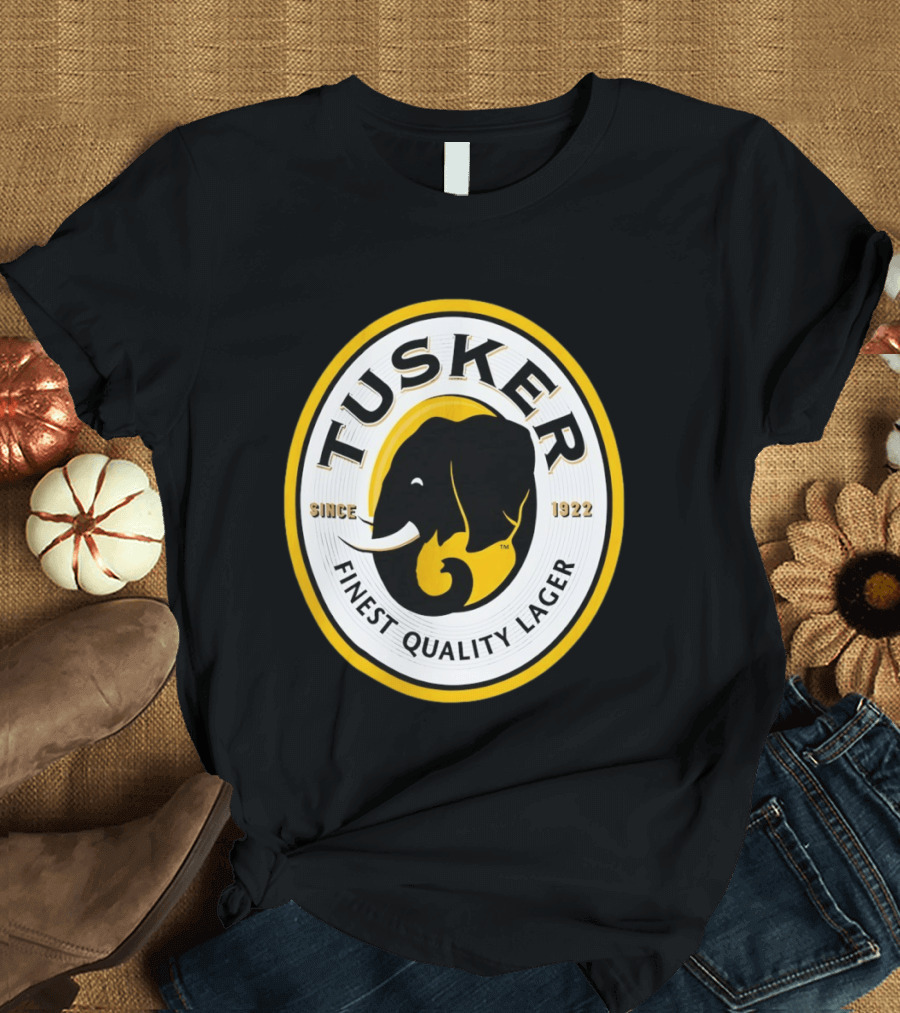 Tusker Elephant Finest Quality Lager Since 1922 T-Shirt