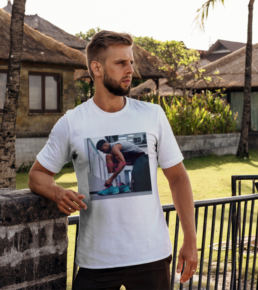 Nike Giannis Antetokounmpo Welcome To South Beach Milwaukee Bucks T-Shirt