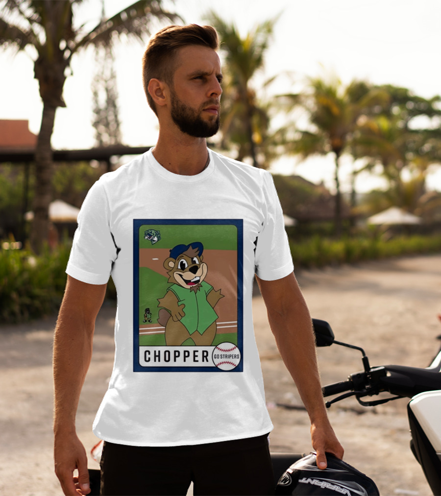 Chopper Gwinnett Stripers Baseball Card Go Stripers T-Shirt