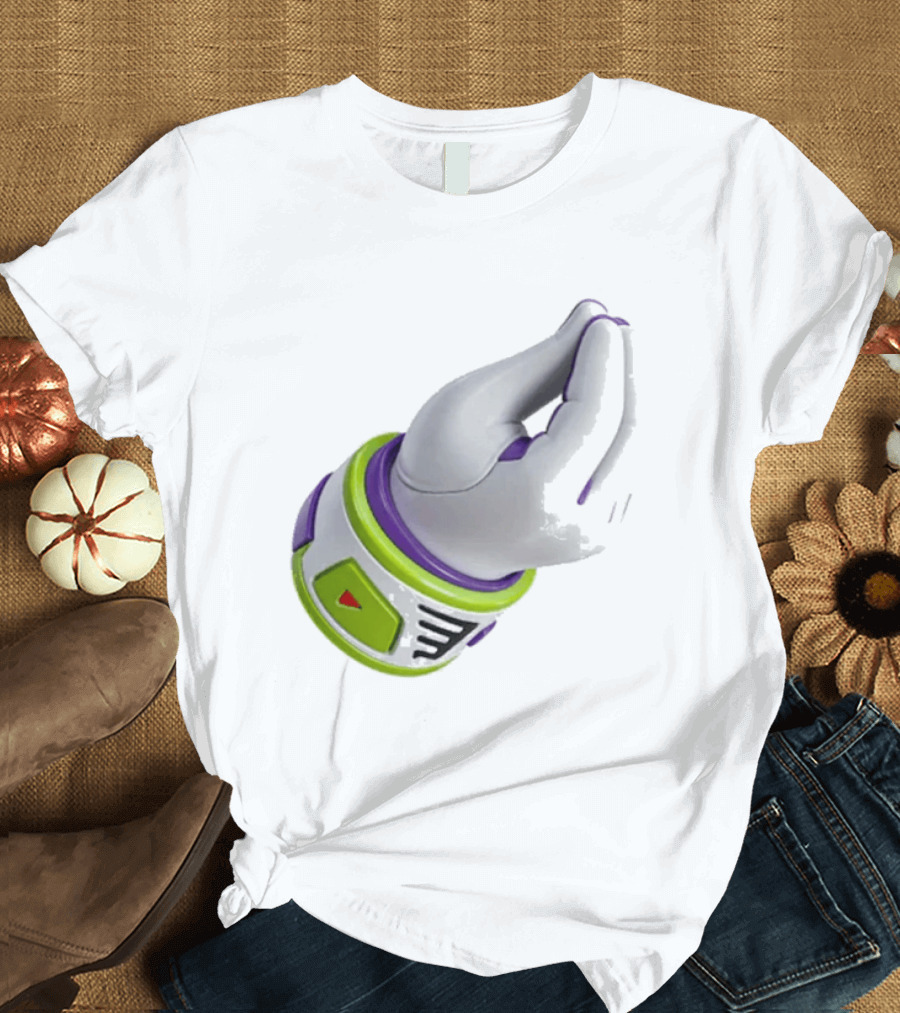 Buzz's Italian Hand Gesture Spacesuit Sleeve T-Shirt