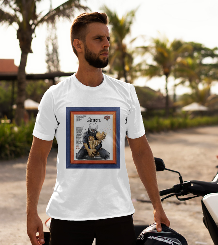 Saturday June 15 2026 Knicks Spurs NBA Finals Game 6 Amen Knicks Win First NBA Championship Since 1973 Win 4 90 47 T-Shirt