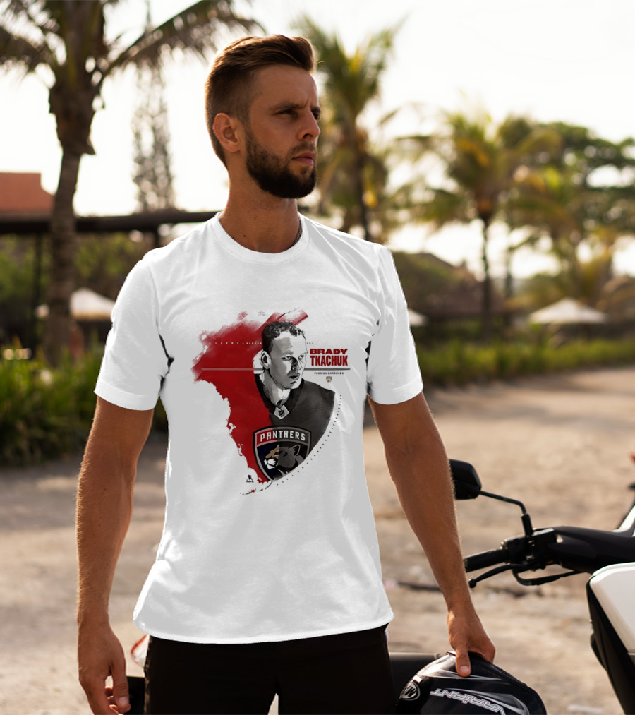 Florida Panthers Brady Tkachuk Portrait State Of Florida T-Shirt