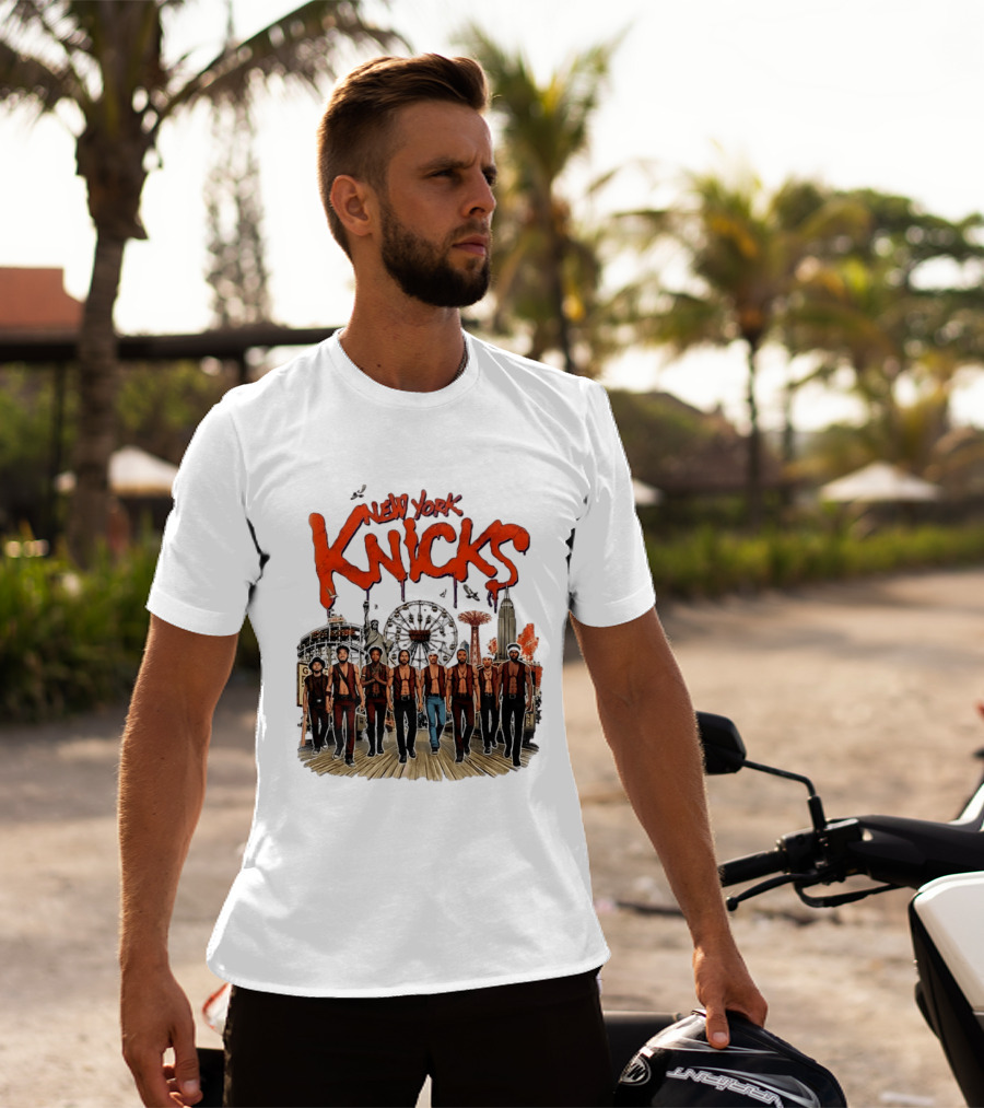 New York Knicks The Warriors Coney Island Gang Ferris Wheel Empire State Building T-Shirt
