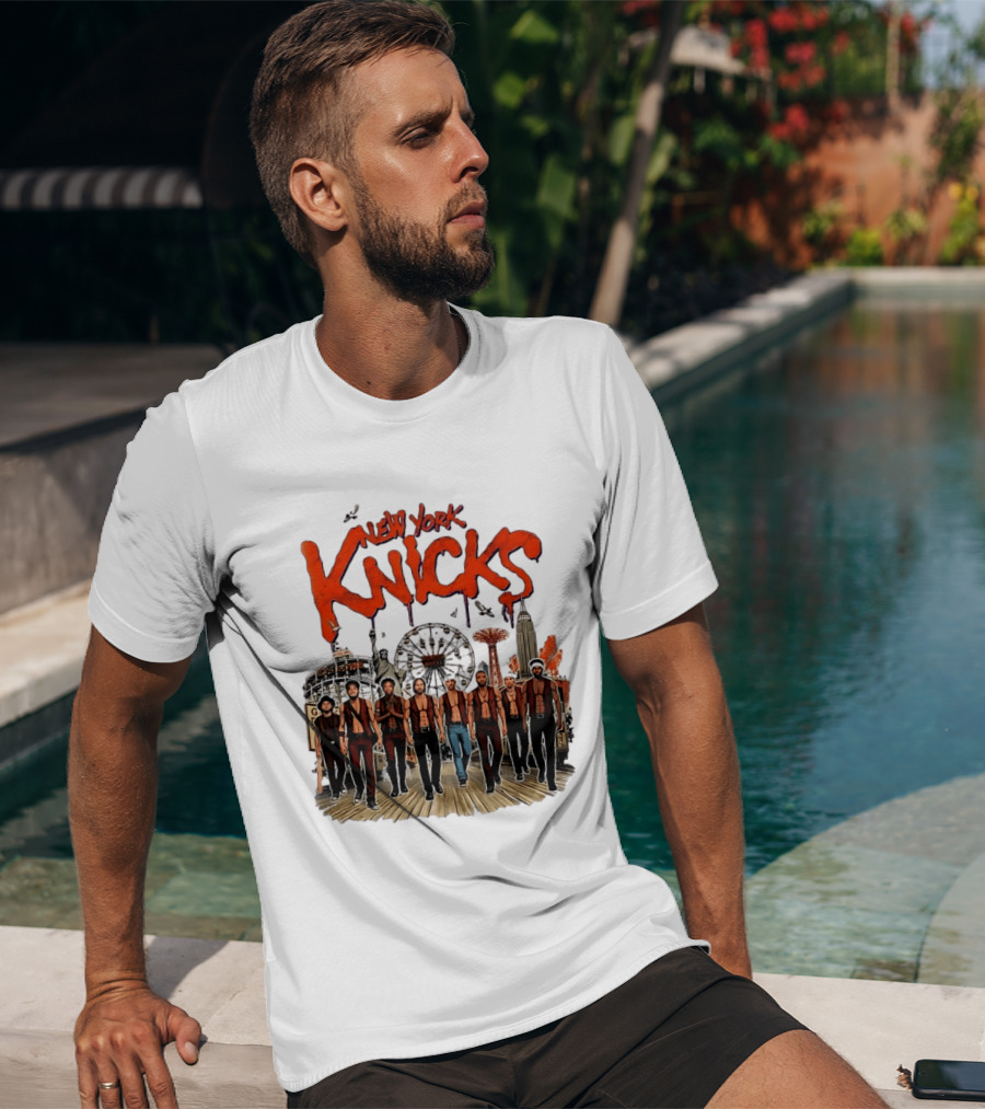New York Knicks The Warriors Coney Island Gang Ferris Wheel Empire State Building T-Shirt