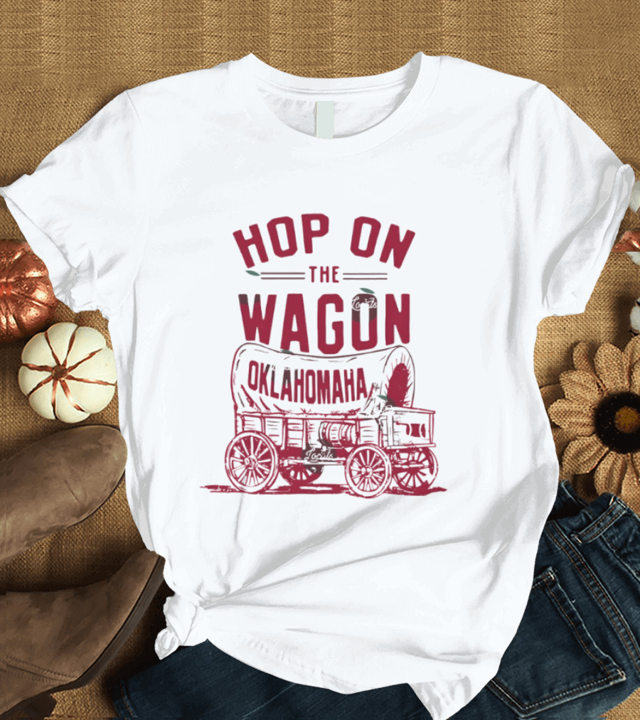 Oklahoma Sooners Baseball 2026 NCAA Hop On The Wagon Oklahomaha T-Shirt