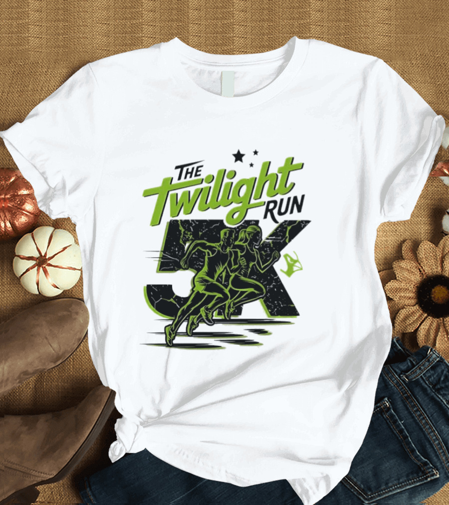 The Twilight Run 5K Runners And Stars Night Race Event T-Shirt