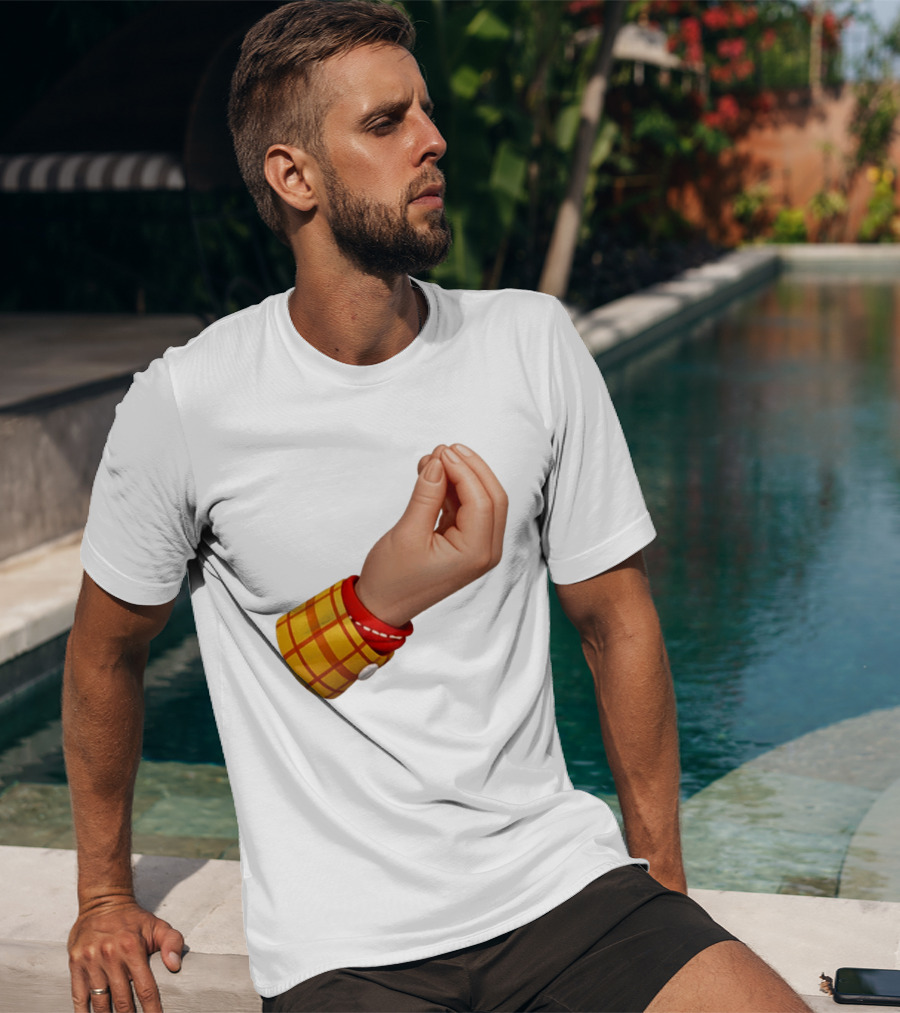 Woody's Italian Hand Gesture Pixar Character Sleeve T-Shirt