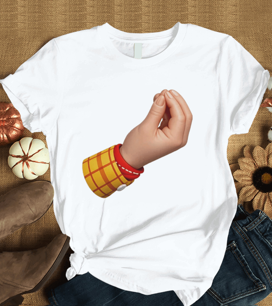 Woody's Italian Hand Gesture Pixar Character Sleeve T-Shirt