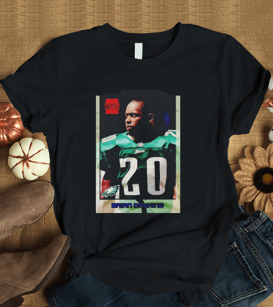 Brian Dawkins Philadelphia Eagles Stack 20 Trading Card T-Shirt