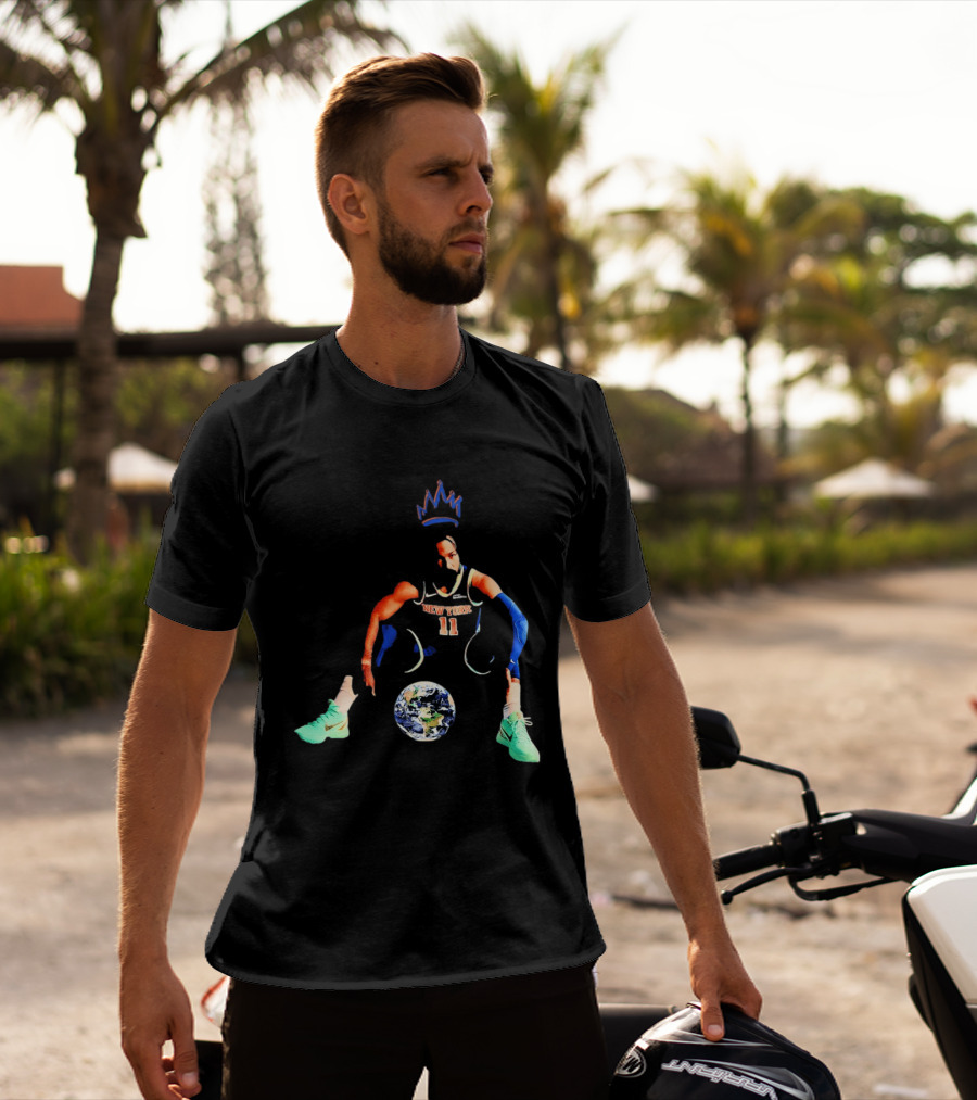 New York Knicks Jalen Brunson 11 Crown Basketball World T-Shirt