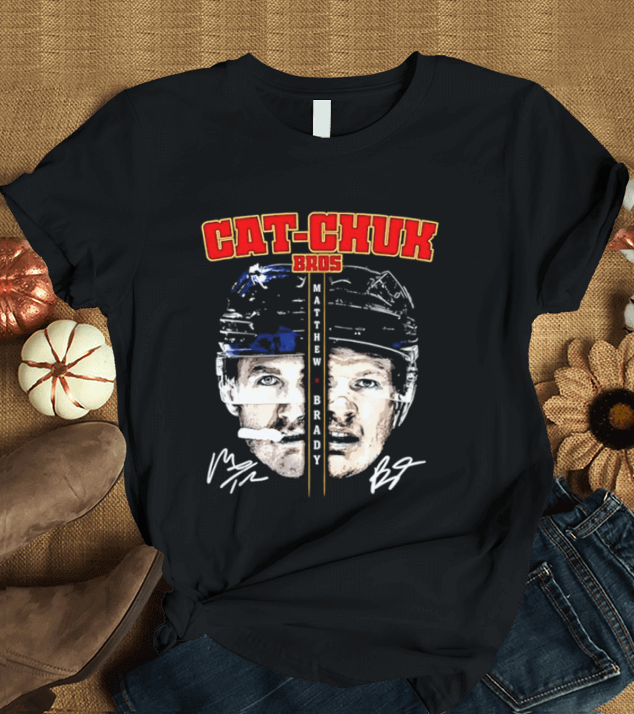 Florida Cat Chuk Bros Matthew Brady Tkachuk Signatures T-Shirt