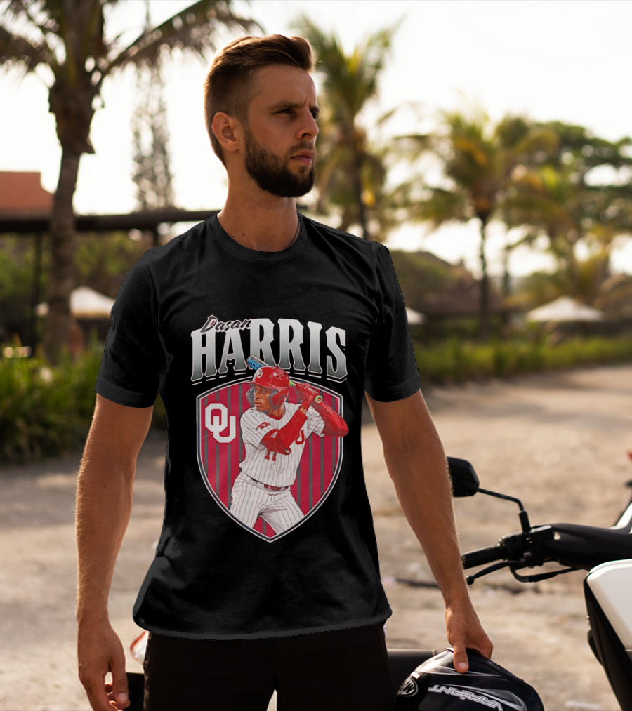 Dasan Harris Oklahoma Sooners Baseball OU T-Shirt