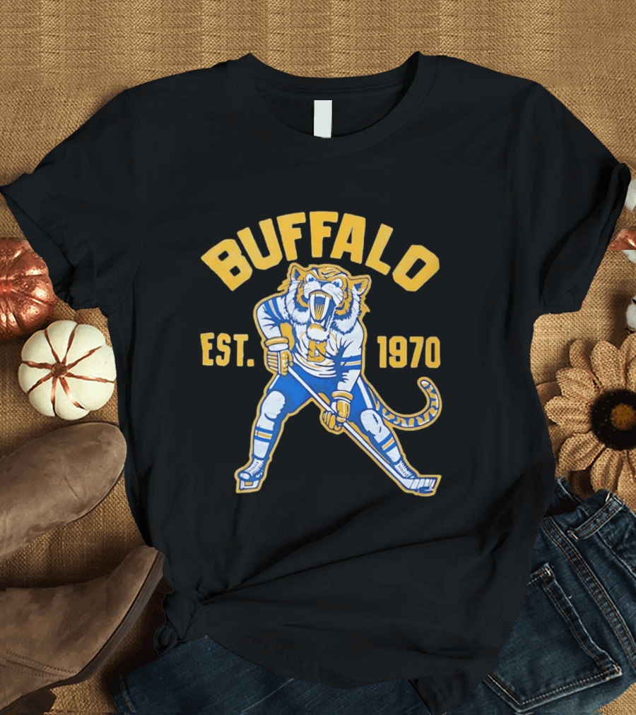 Buffalo Ice Age Hockey Tiger Est 1970 T-Shirt